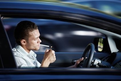 Kouření za volantem