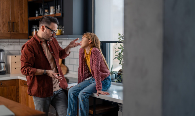 rozhovor rodiče s dítětem