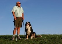 Nordic walking,muž,senior,chůze,sport