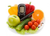 zdravé potraviny a inzulinové pero